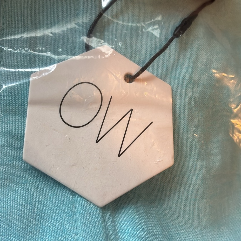 OW Collection Iris Tube Top Coral Blue Large Tie Back Large - Picture 7 of 7